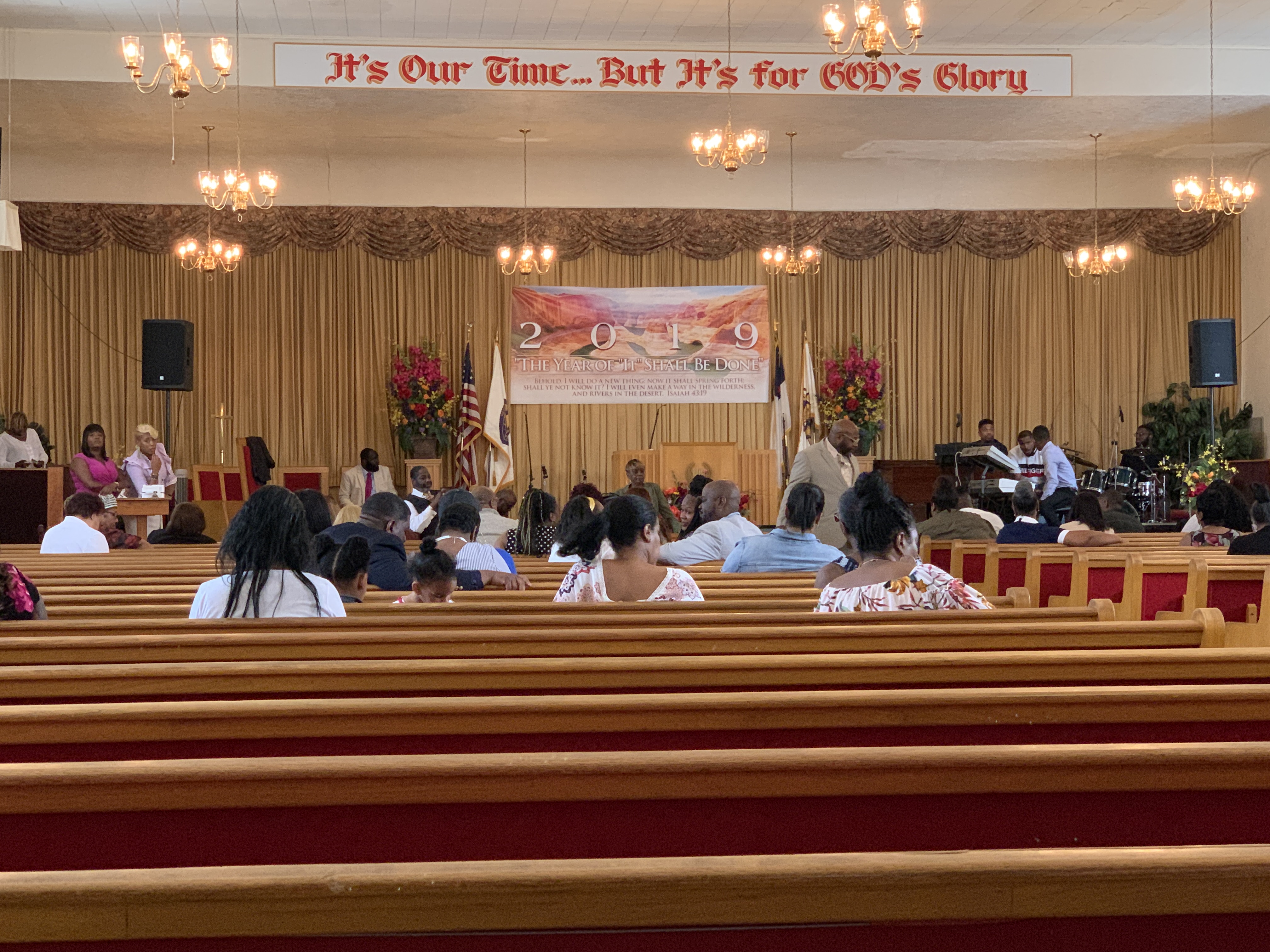 Recent worship service at Highway Tabernacle of Prayer
