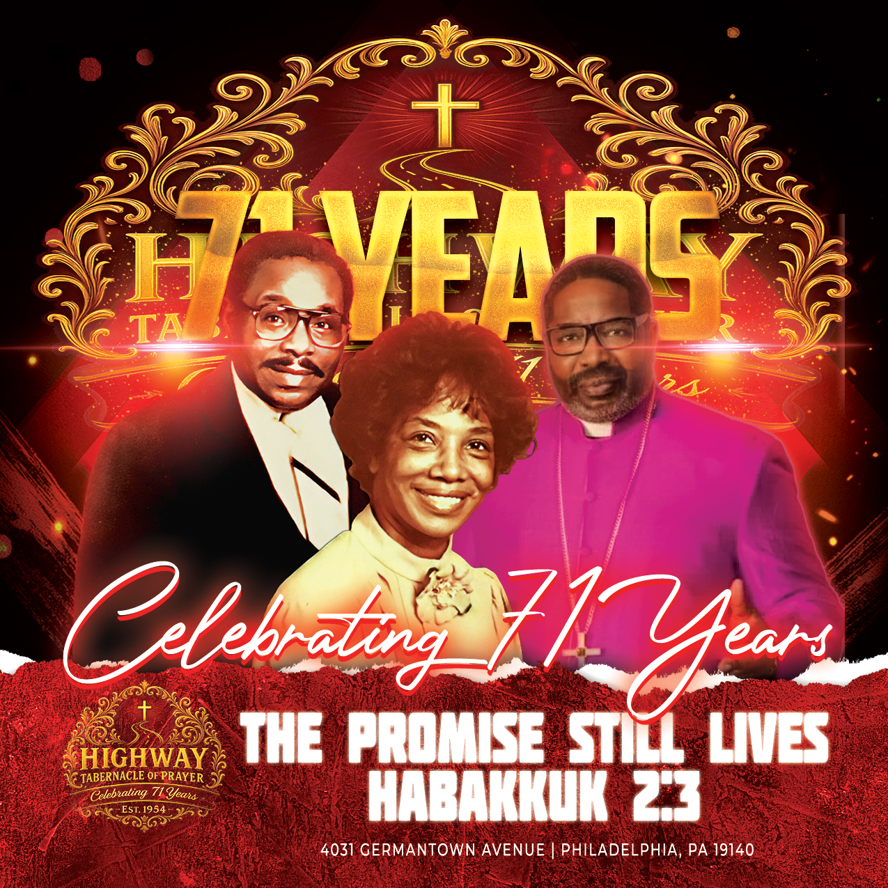 Highway Tabernacle of Prayer 71st anniversary header