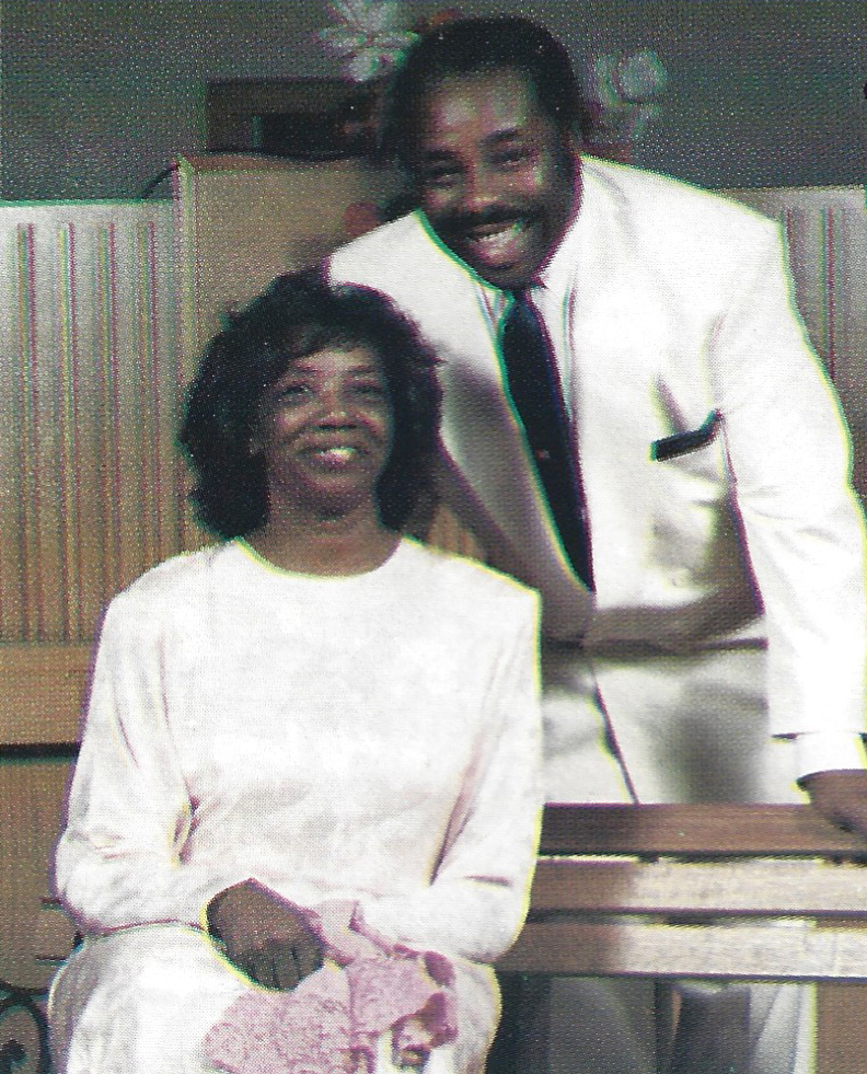 Bishop and Mother Ford seated together